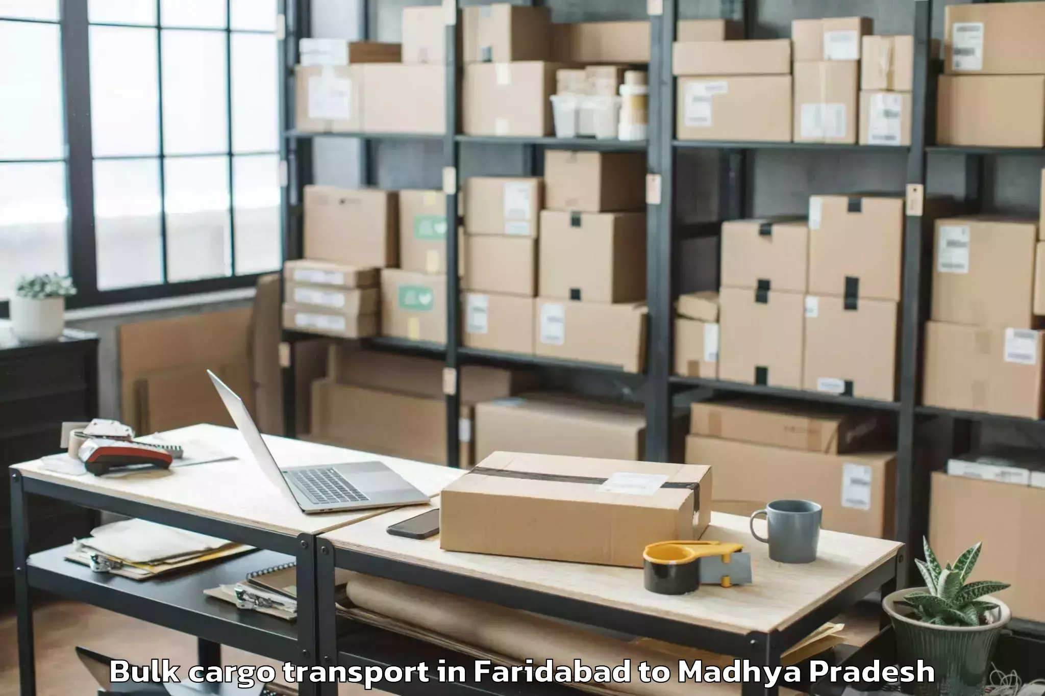 Book Faridabad to Aron Bulk Cargo Transport Online